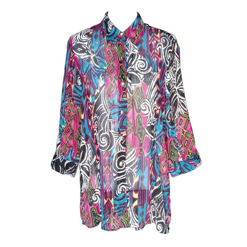 90's 2000's Style Sheer Top